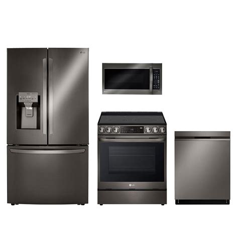 lg appliance package black stainless